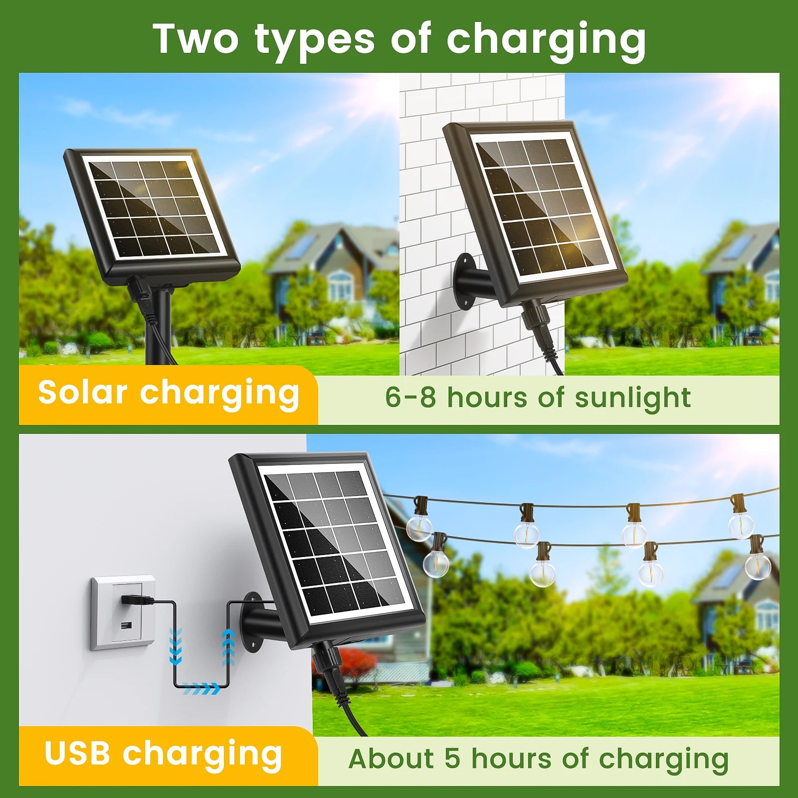 Create Magical Nights with Waterproof G40 Solar String Lights – Easy, Stylish, Reliable!