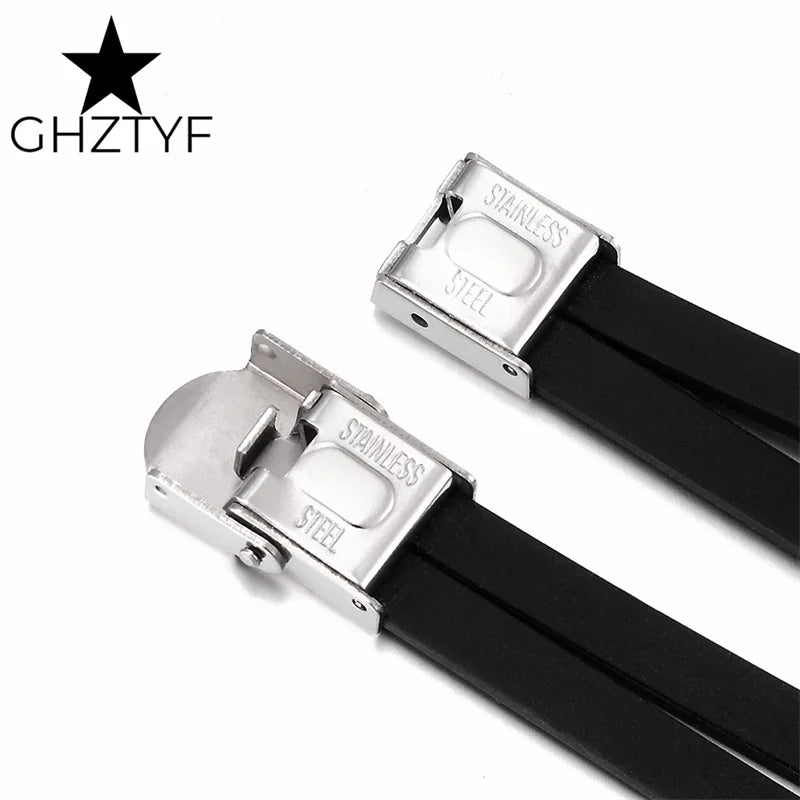 Braided Leather Bracelet with Stainless Steel Cuff Big Blank Area Steel Bracelets for Custom Jewelry Gift Men Women Teen