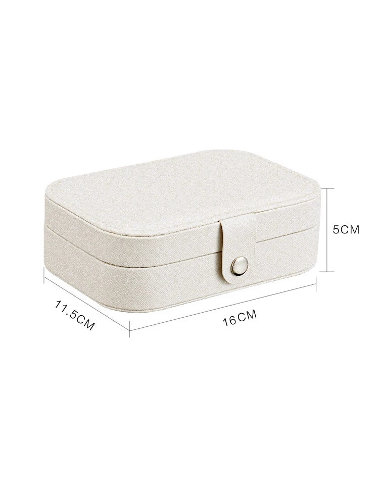 Jewelry Organizer Display Travel Jewelry Case Boxes Portable Jewelry Box Leather Storage Joyeros Organizador De Joyas