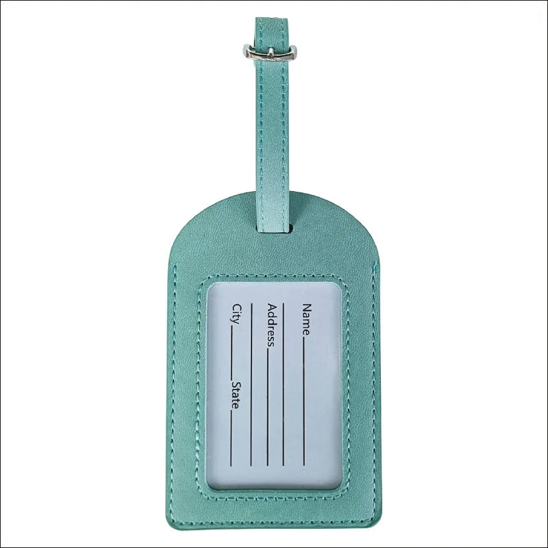 PU leather suitcase luggage tag tag bag pendant handbag travel accessory boarding tag portable tag name ID address