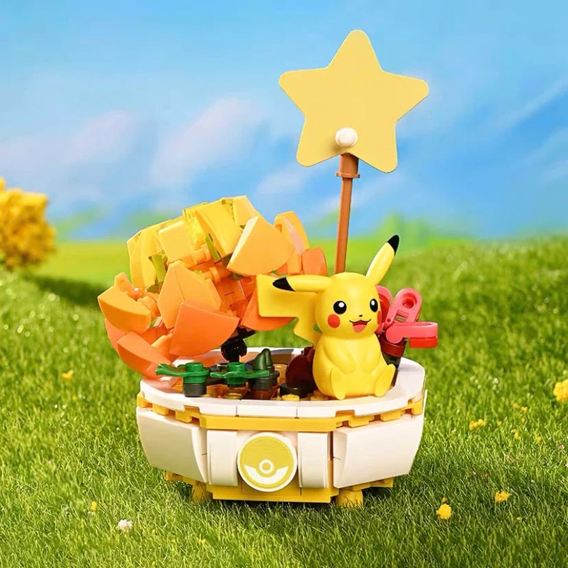 Keeppley Building Blocks Pokemon Toys Pikachu Sylveon Togepi Sprigatito Fuecoco Building Blocks  Children's Birthday Gift ﻿