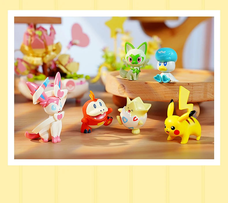 Keeppley Building Blocks Pokemon Toys Pikachu Sylveon Togepi Sprigatito Fuecoco Building Blocks  Children's Birthday Gift ﻿