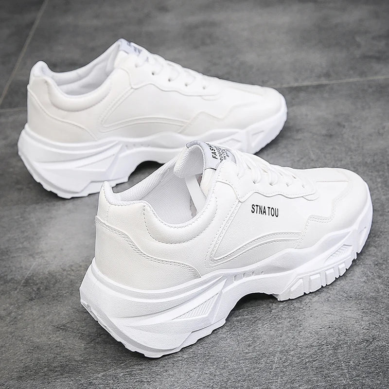 Chunky Sneakers Fashion Men Shoes Brand White Male Casual Shoes Autumn Platform Vulcanized Shoes Zapato Para Hombre 2025 New Hot
