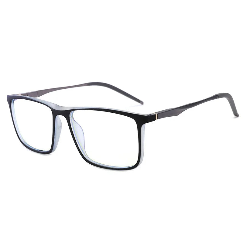 Blue Light Glasses Unisex - UV Protection Oversized Frame Al-Mg Lightweight for PC & Driving, Anti Radiation HD Goggles CE FDA