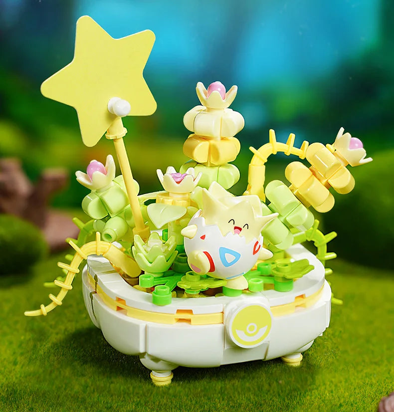 Keeppley Building Blocks Pokemon Toys Pikachu Sylveon Togepi Sprigatito Fuecoco Building Blocks  Children's Birthday Gift ﻿