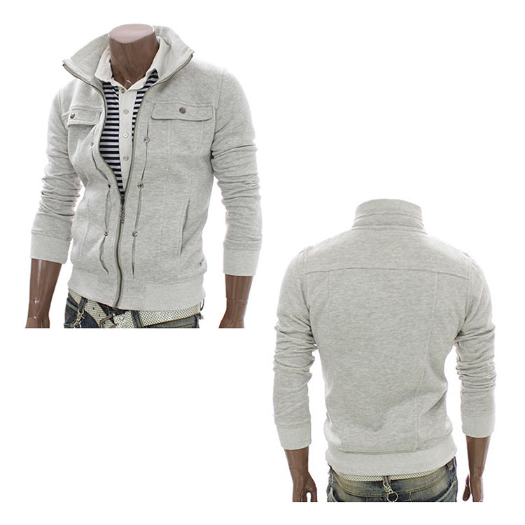 Hoodie Fleece Cardigan Hooded Coat Men's Hoodies Sweatshirts Pullover For Male Hoody Sweatshirt