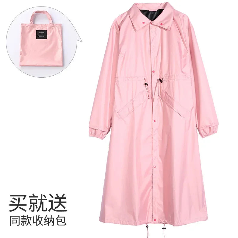 Women's Fashion Raincoat Waterproof Rain Poncho Cloak with Hood for Hiking Climbing and Touring
