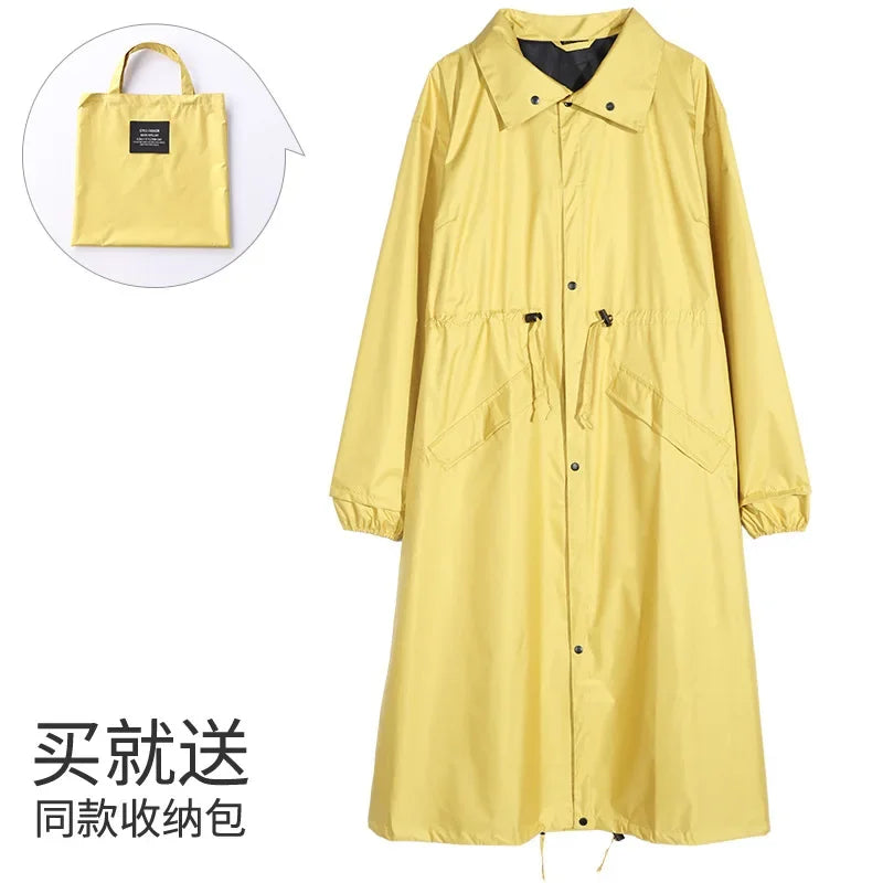 Women's Fashion Raincoat Waterproof Rain Poncho Cloak with Hood for Hiking Climbing and Touring