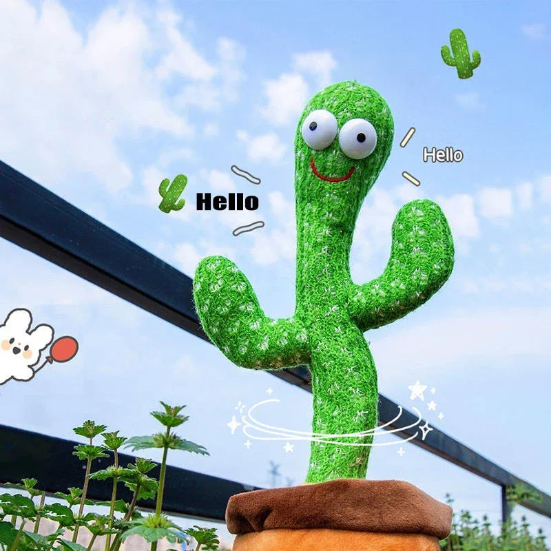 Kids Dancing Talking Intelligent Cactus Interactive Learning and Musical Toy for Kids To Dance Record and Speak with Fun