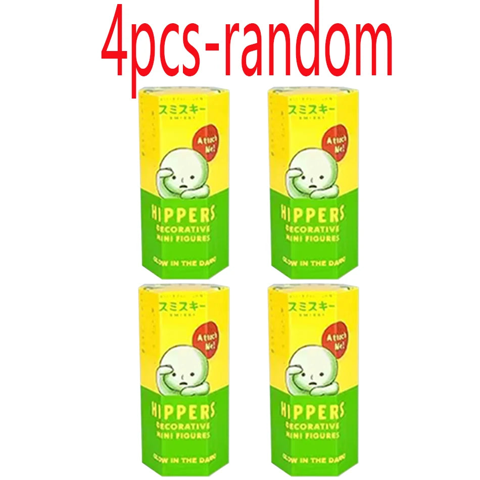 8pcs SMISKI Life Series Glow-in-the-dark Doll Blind Box Corner Decorative Tabletop Model Christmas Toy Fans Surprise Gifts