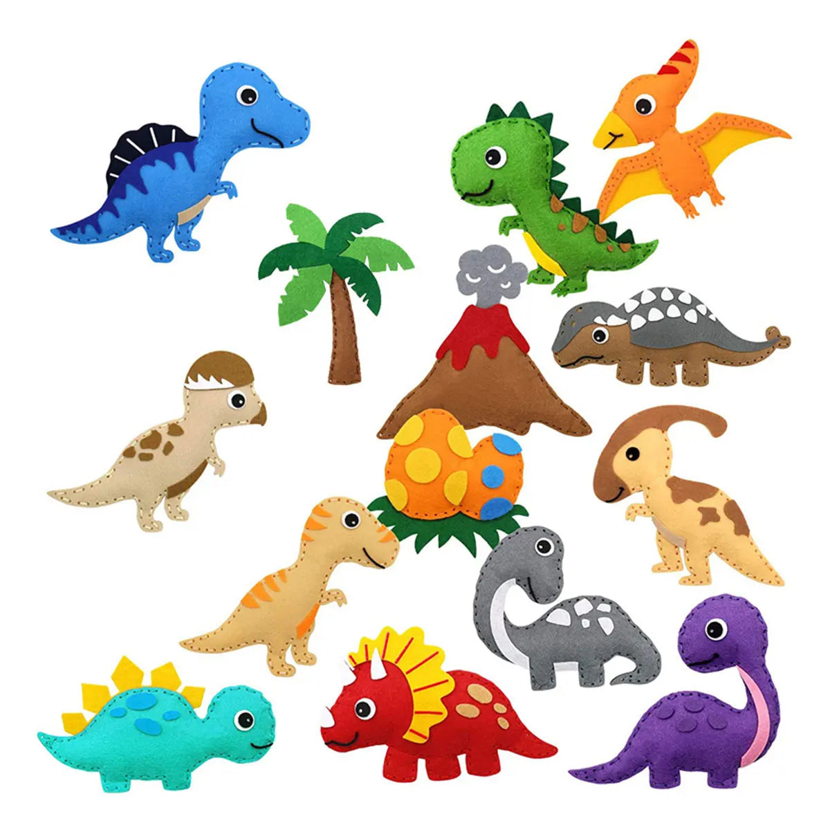 DIY Sewing Animals Craft Kit Forest Creatures DIY Sewing Felt Ocean Animals Mermaid For Kids Beginners Sew Art Christmas Gifts