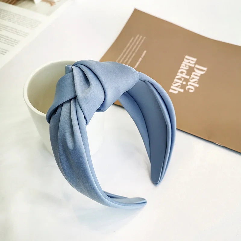 Knotted Velvet Bezel Women Headband Girls Fashion knit Hair Bands Soft Bath Hairband Headwear Hair Rubbers Elastic Hair Bands
