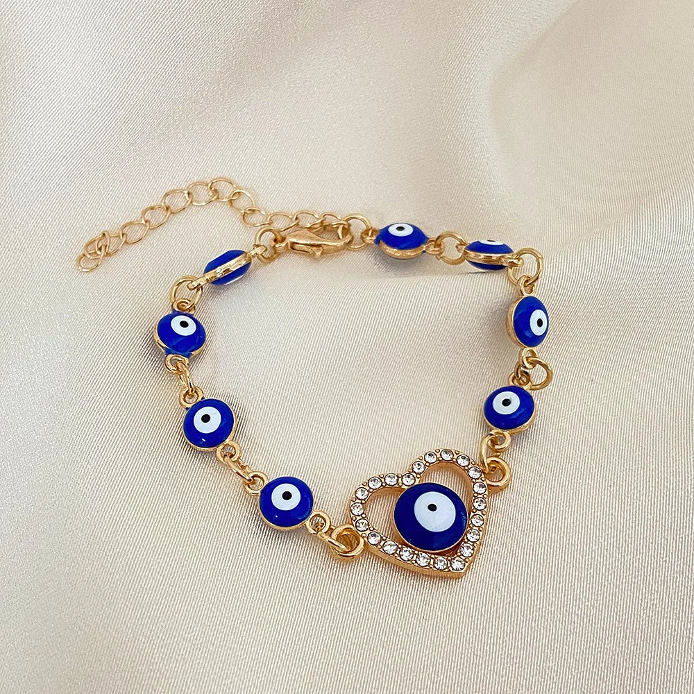 1Pc Evil Eye Ojo Bracelets for Men Women Eyes Mexican Chain Bracelets Jewelry Trendy Accessories Summer Gift Cool Thing 2025
