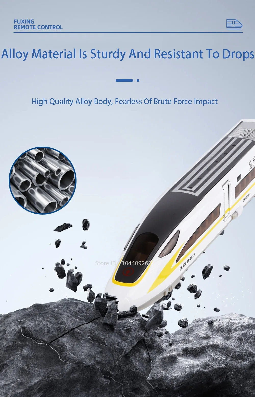 Scale 1:60 FuXing High-speed Railway Model Toy Car Remote Control Electric Simulation Voice Announcements Train Sound Light Gift