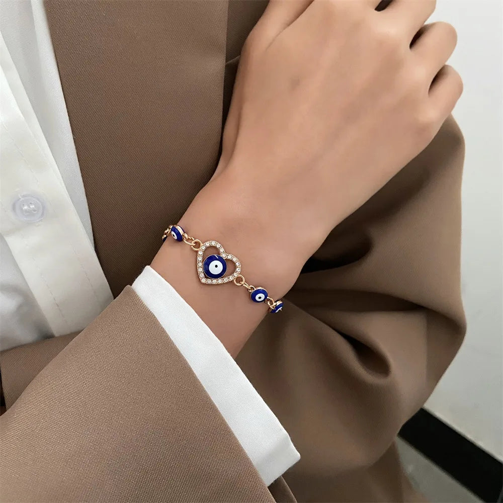 1Pc Evil Eye Ojo Bracelets for Men Women Eyes Mexican Chain Bracelets Jewelry Trendy Accessories Summer Gift Cool Thing 2025