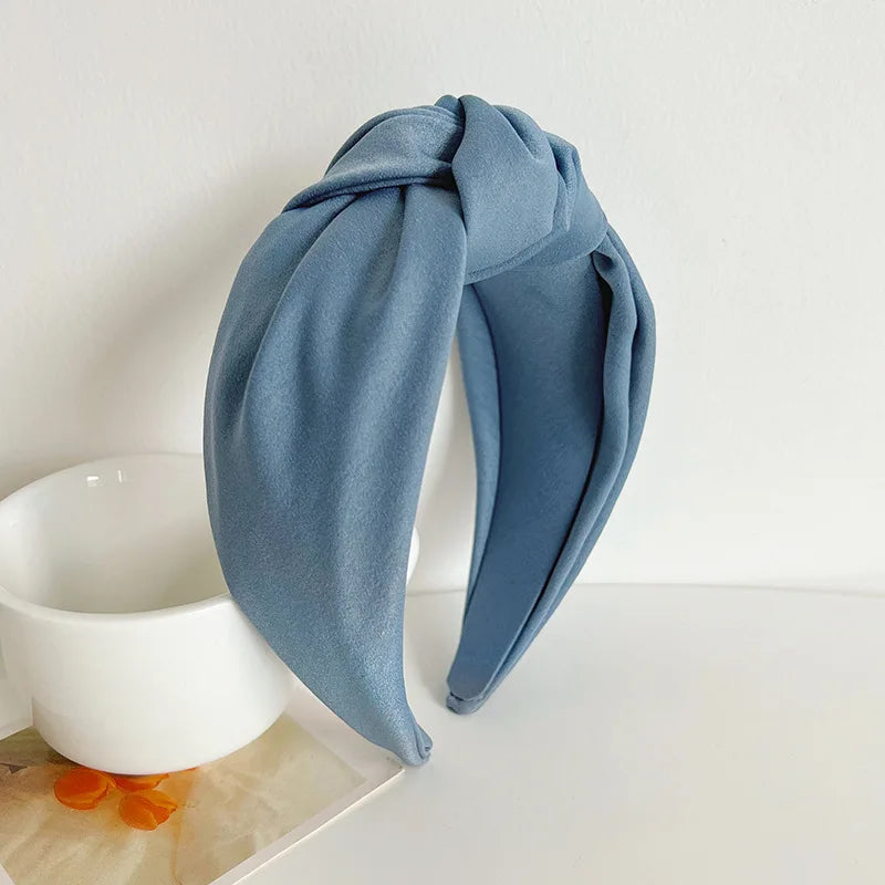 Knotted Velvet Bezel Women Headband Girls Fashion knit Hair Bands Soft Bath Hairband Headwear Hair Rubbers Elastic Hair Bands
