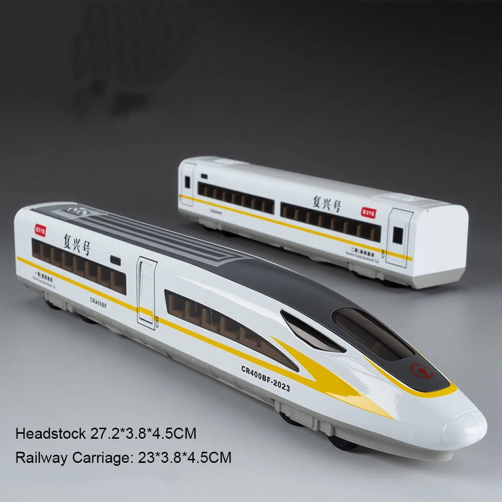 Scale 1:60 FuXing High-speed Railway Model Toy Car Remote Control Electric Simulation Voice Announcements Train Sound Light Gift