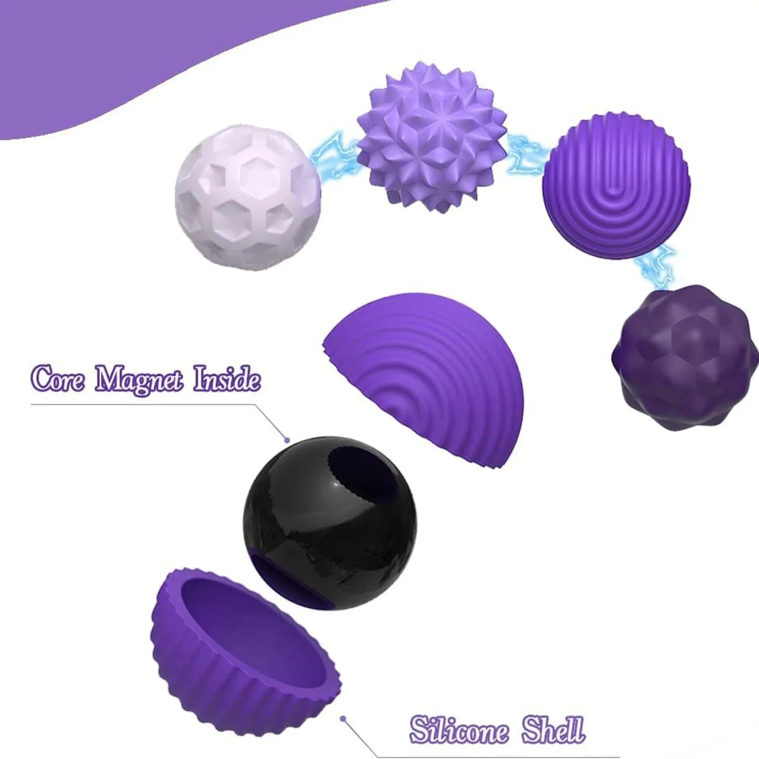 Magnetic Fidget Toy,EDC Anti Stress Relief Toys,Fidgeting Antistress Anxiety Sensory Toy Magnet balls for Adult Kids Autism ADHD