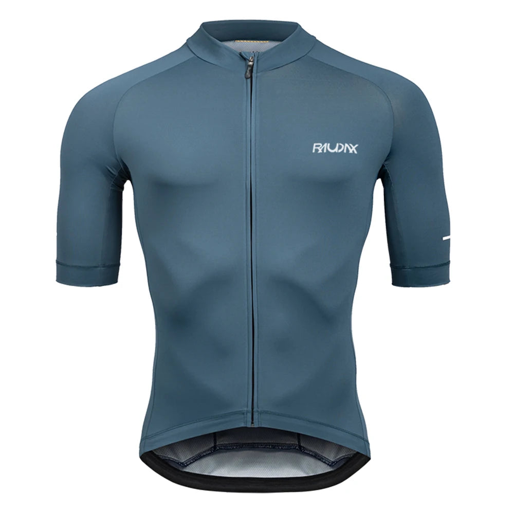 New Raudax Cycling Jersey 6 Colour Cycling Racing Tops Short Sleeve Bike Jersey Road Cycling Shirts Summer Bicycle Jerseys