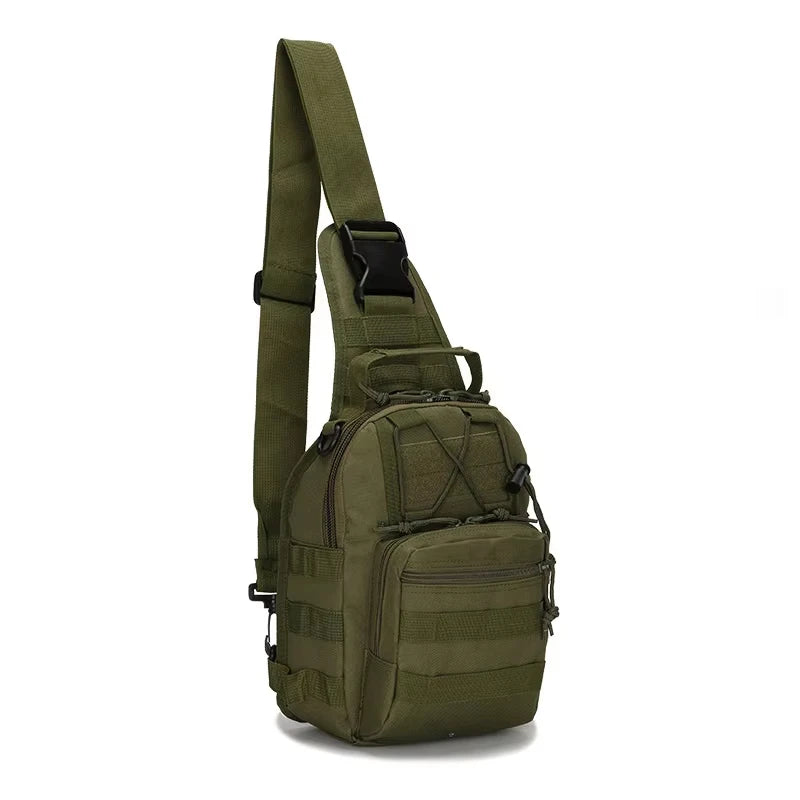 Tactical Sling Bag Outdoor Shoulder Bag with Molle Design and Waterproof Tactical Backpack for Men Caping Hiking Hunting Bags