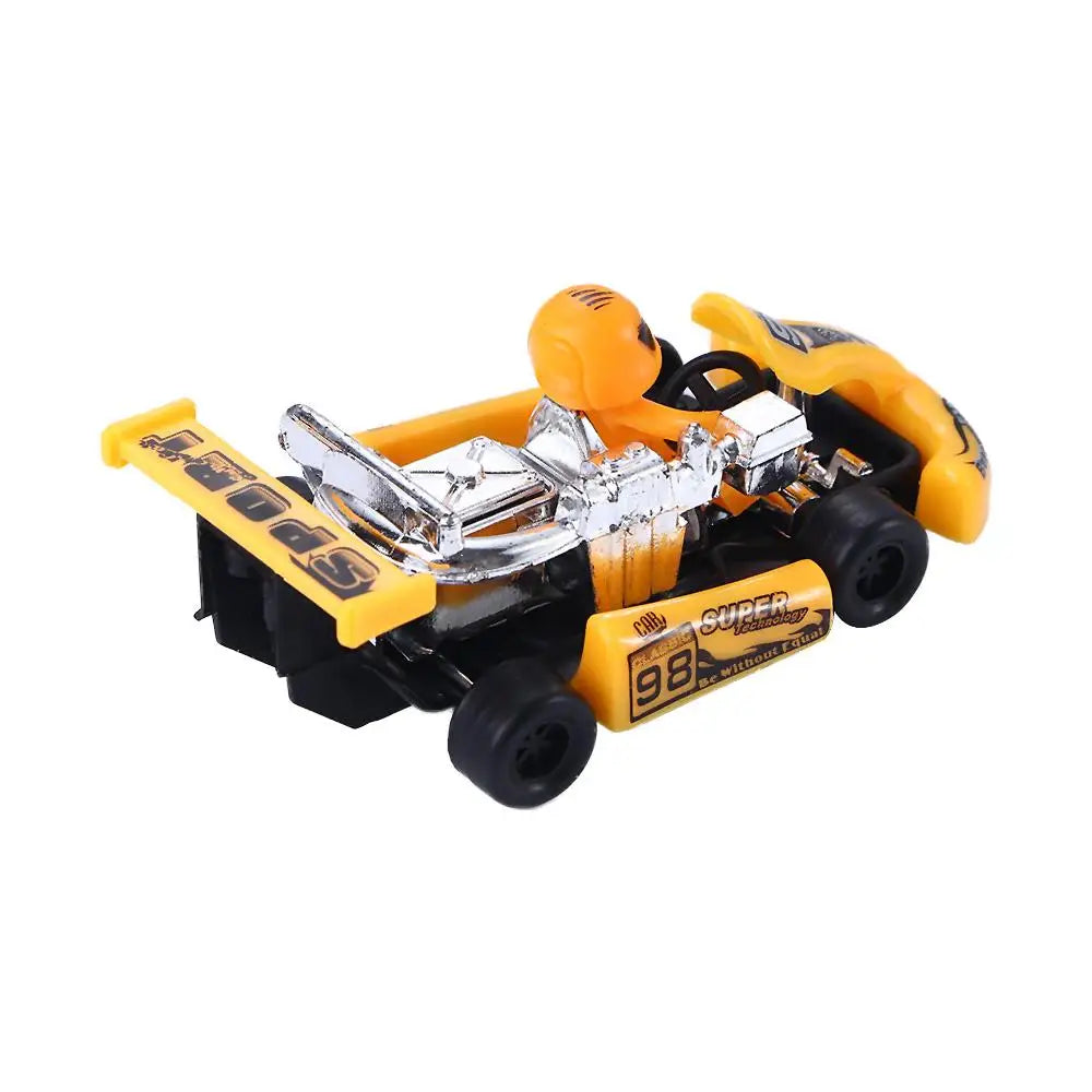 Mini Car 1/2Pcs 4 Wheels Vehicle Set Toy Vehicles Car Model Formula Car Racing Car Toy Pull Back Kart Toys Inertia Car Toy