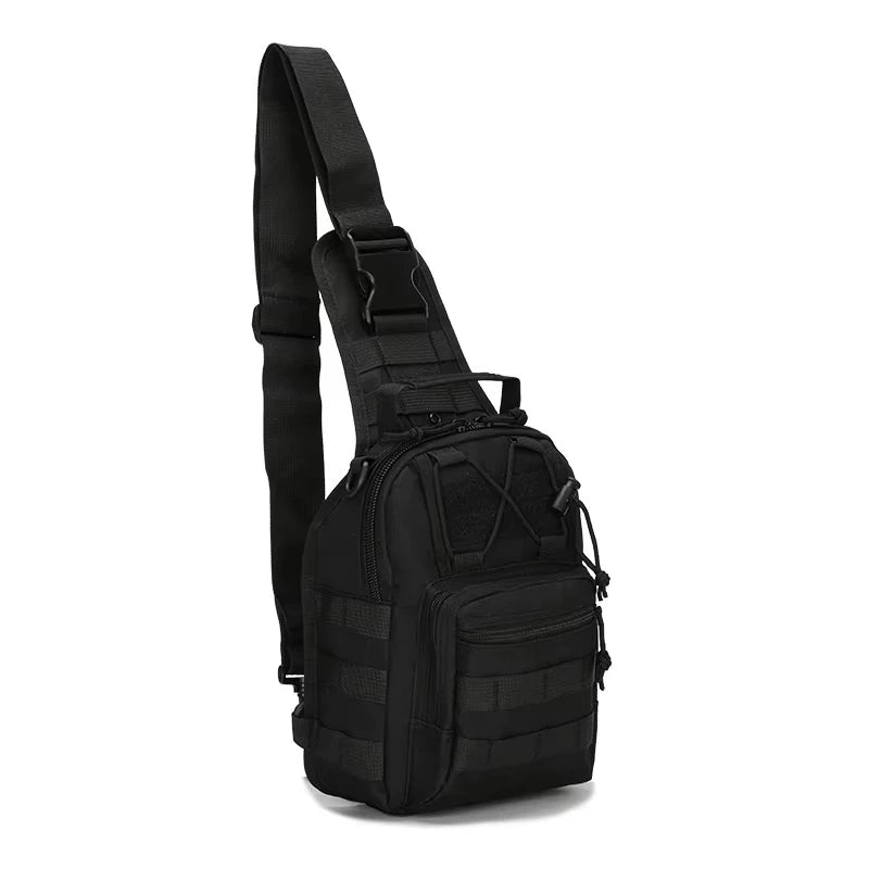 Tactical Sling Bag Outdoor Shoulder Bag with Molle Design and Waterproof Tactical Backpack for Men Caping Hiking Hunting Bags