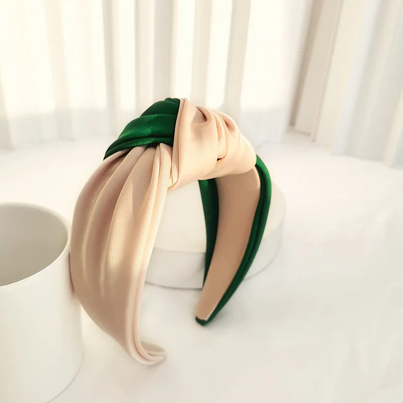 Knotted Velvet Bezel Women Headband Girls Fashion knit Hair Bands Soft Bath Hairband Headwear Hair Rubbers Elastic Hair Bands