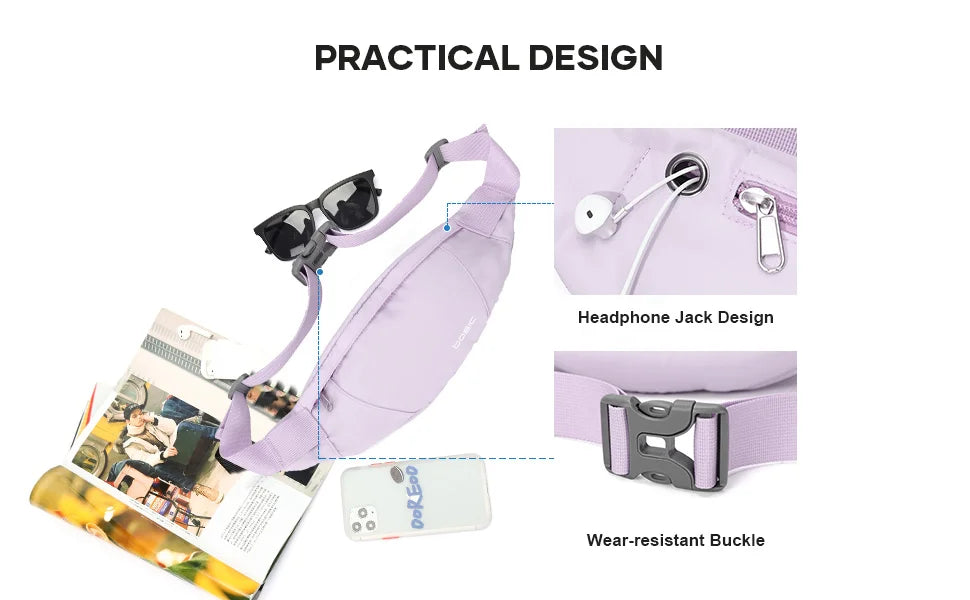 Fashion Running Waist Bag Waterproof Sports Belt Pouch Mobile Phone Case Cycling Bag Men Women Fanny Pack Gym Running Jogging Ba