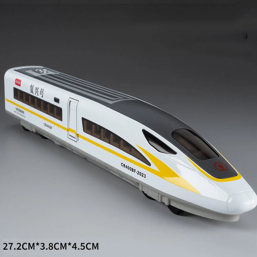 Scale 1:60 FuXing High-speed Railway Model Toy Car Remote Control Electric Simulation Voice Announcements Train Sound Light Gift