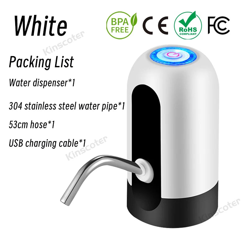 No More Lifting Heavy Bottles! Portable USB Electric Water Pump