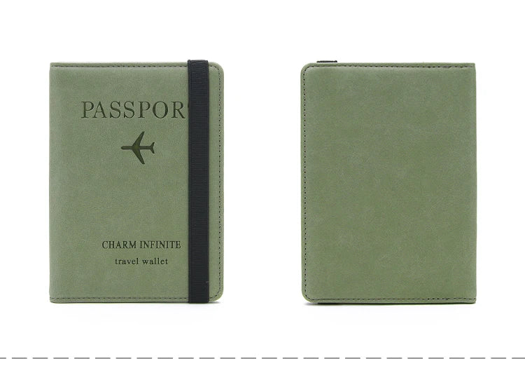 RFID anti-theft brush passport bag ticket document storage bag simple fashion card bag multi-functional travel passport holder