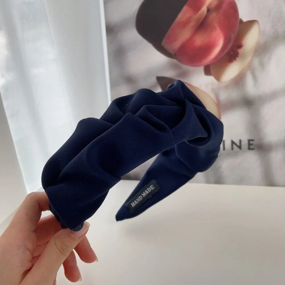 Fashion Hair Hoop Hair Bands for Women Girls Flower Solid Color Headbands Designer Wide Hairband Hair Accessories Headwear