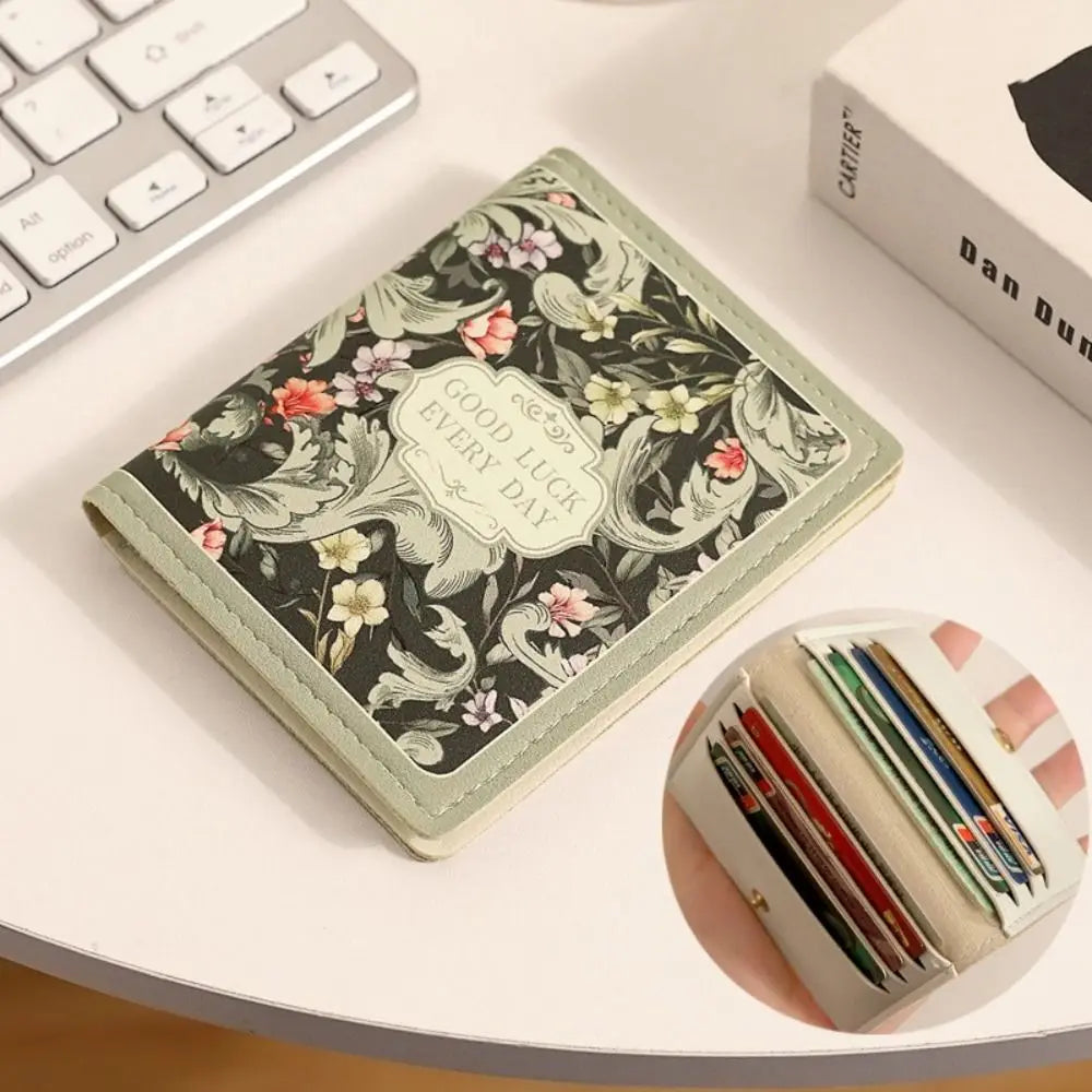 New Large Capacity Coin Purse Waterproof PU Leather Mini Wallets Lightweight Business Card Case Women