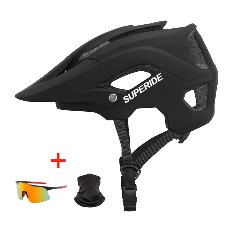 SUPERIDE In-mold DH MTB Bicycle Helmet Sports Anti-impact Road Mountain Bike Helmet Men Women Riding Cycling Helmet