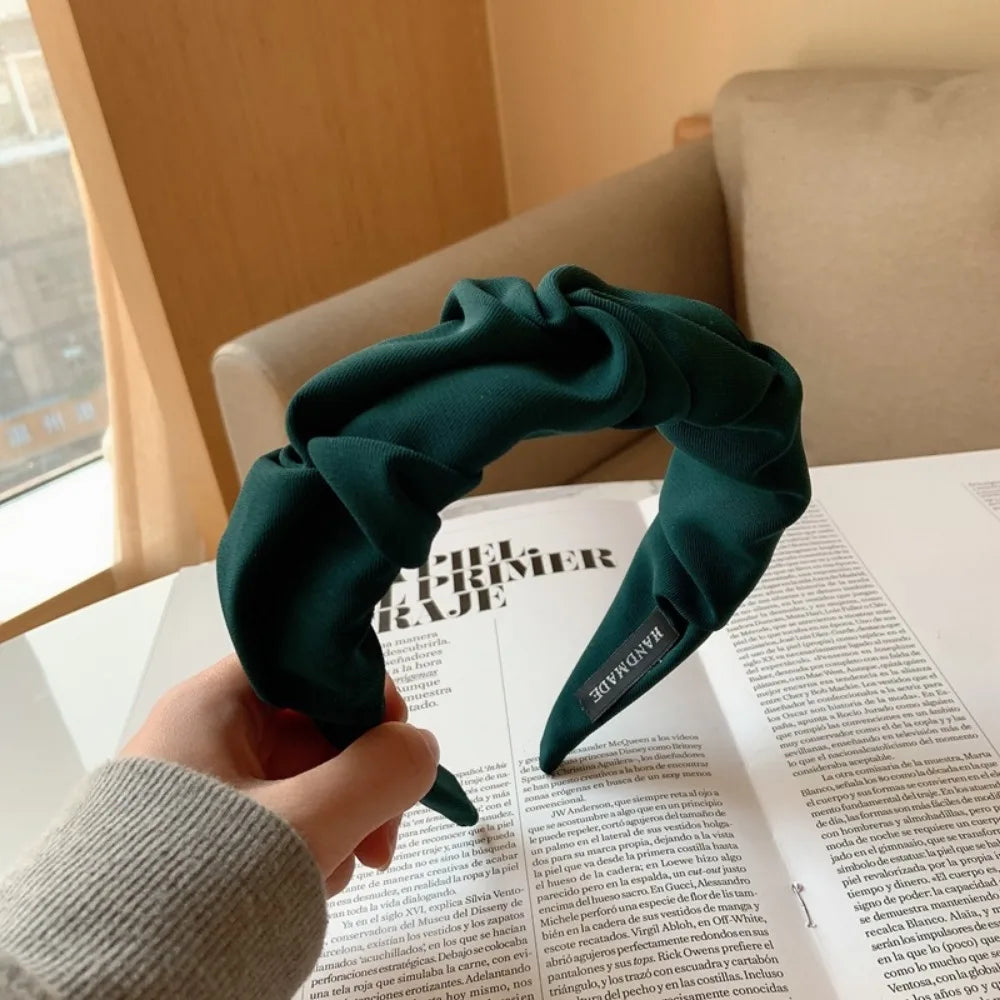 Fashion Hair Hoop Hair Bands for Women Girls Flower Solid Color Headbands Designer Wide Hairband Hair Accessories Headwear