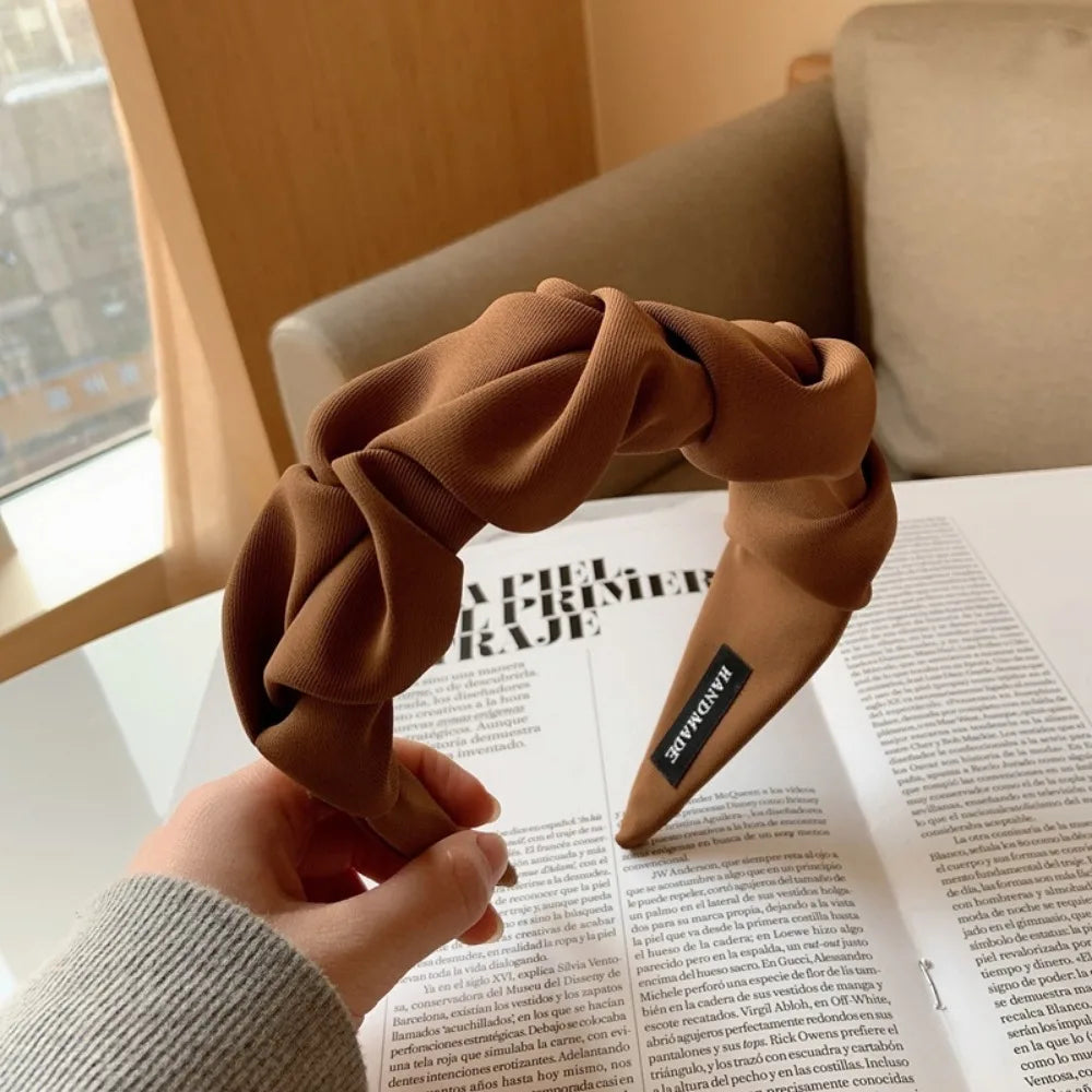 Fashion Hair Hoop Hair Bands for Women Girls Flower Solid Color Headbands Designer Wide Hairband Hair Accessories Headwear