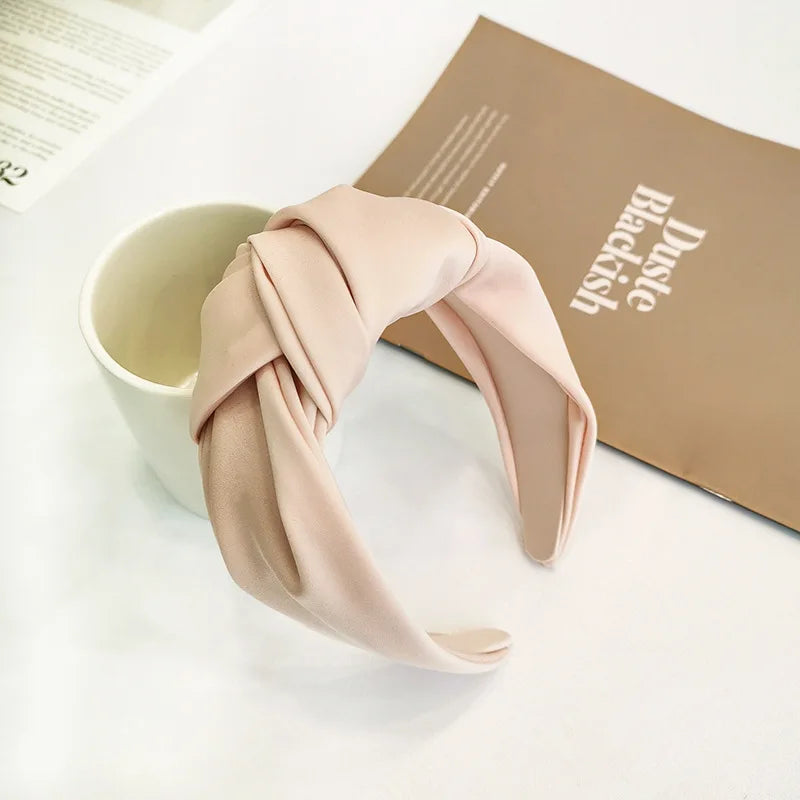 Knotted Velvet Bezel Women Headband Girls Fashion knit Hair Bands Soft Bath Hairband Headwear Hair Rubbers Elastic Hair Bands
