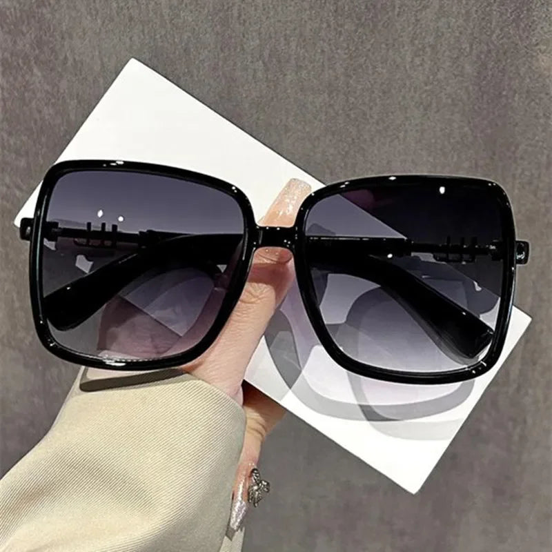 New Oversized Rectangle Sunglasses Women's Fashion Square Sun Glasses Men's Classic Vintage Eyewear UV400 Oculos De Sol