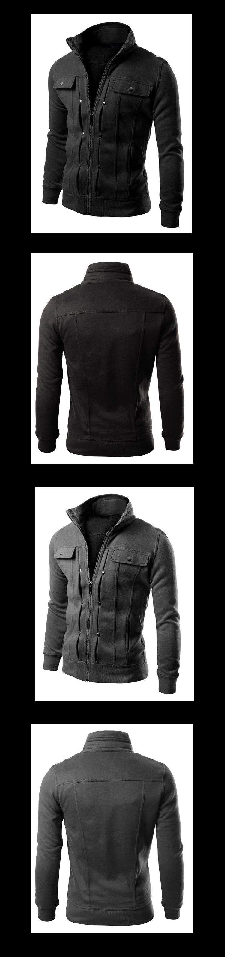 Hoodie Fleece Cardigan Hooded Coat Men's Hoodies Sweatshirts Pullover For Male Hoody Sweatshirt