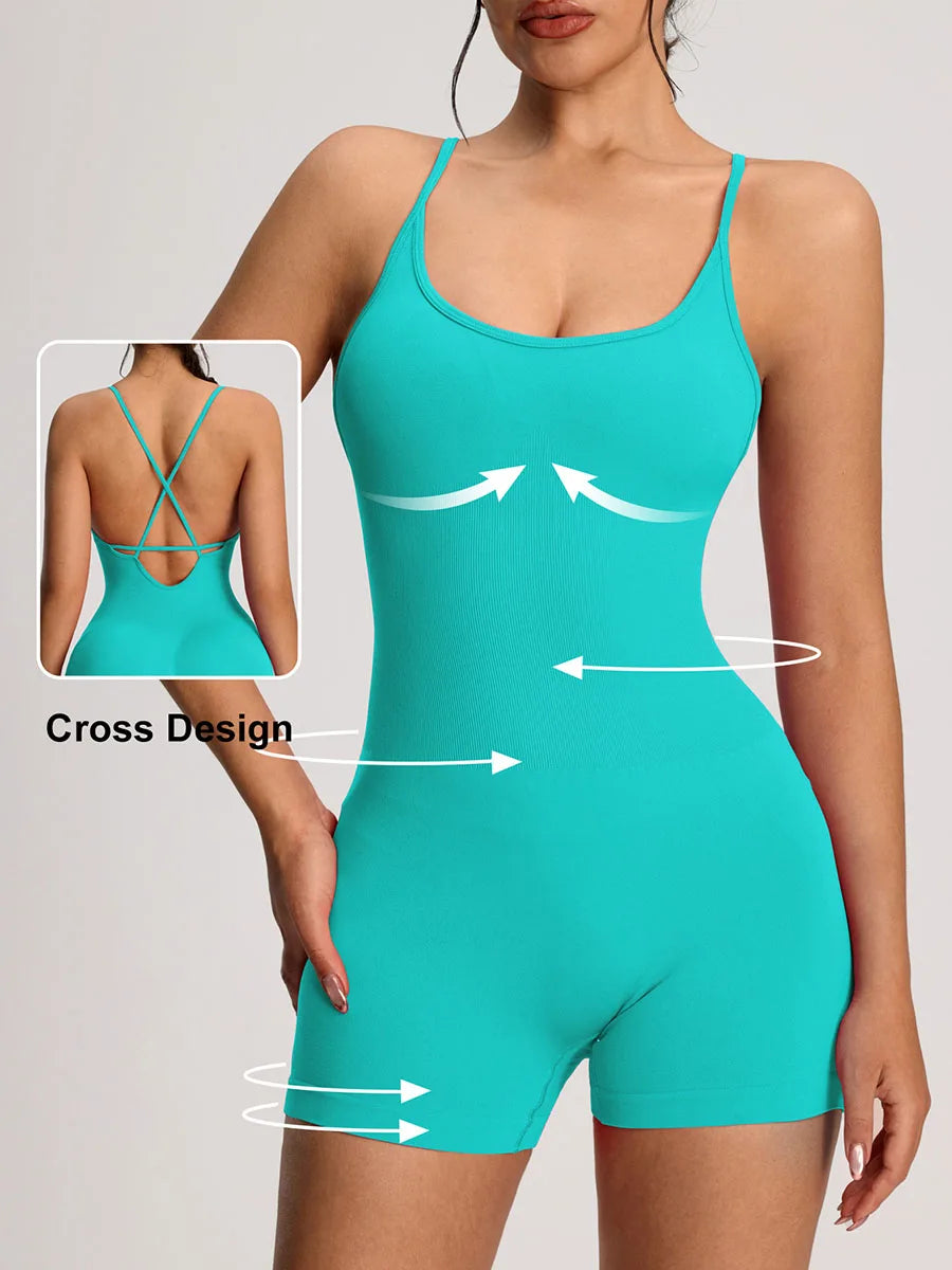 🔥 Sculpt Your Body with Style – The Seamless Sporty Jumpsuit Every Woman Needs!