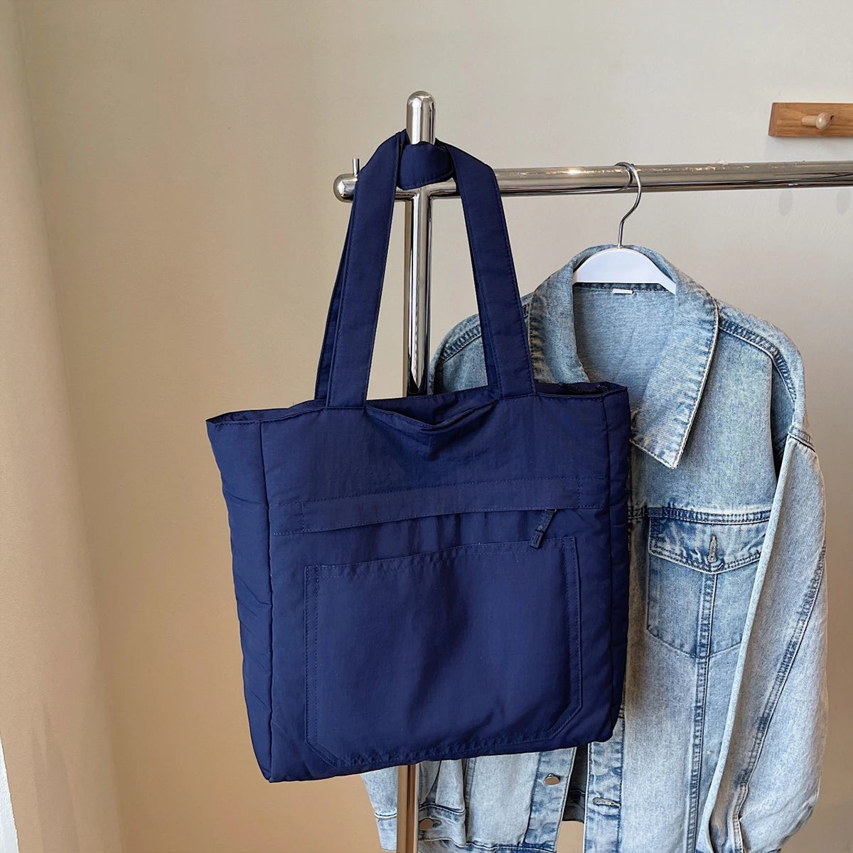 Large-Capacity Tote Canvas Bag for Work and Outings, Good-Looking Work Clothing, Versatile Student Bag, Shoulder Bag, Satchel Tote Bag, Shopping, Playing and Class