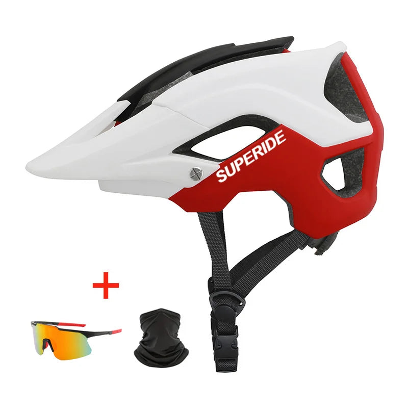SUPERIDE In-mold DH MTB Bicycle Helmet Sports Anti-impact Road Mountain Bike Helmet Men Women Riding Cycling Helmet