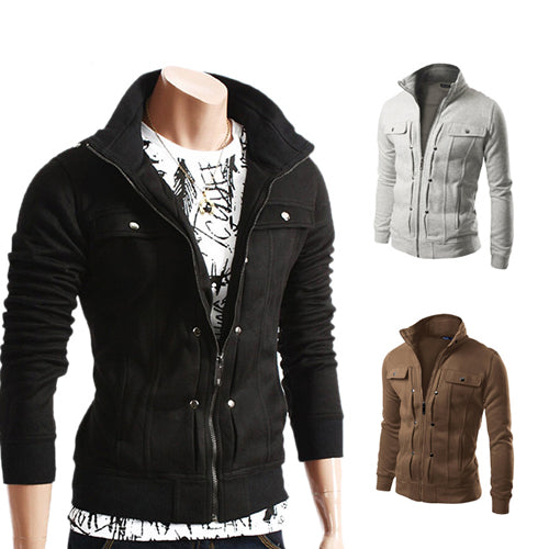 Hoodie Fleece Cardigan Hooded Coat Men's Hoodies Sweatshirts Pullover For Male Hoody Sweatshirt