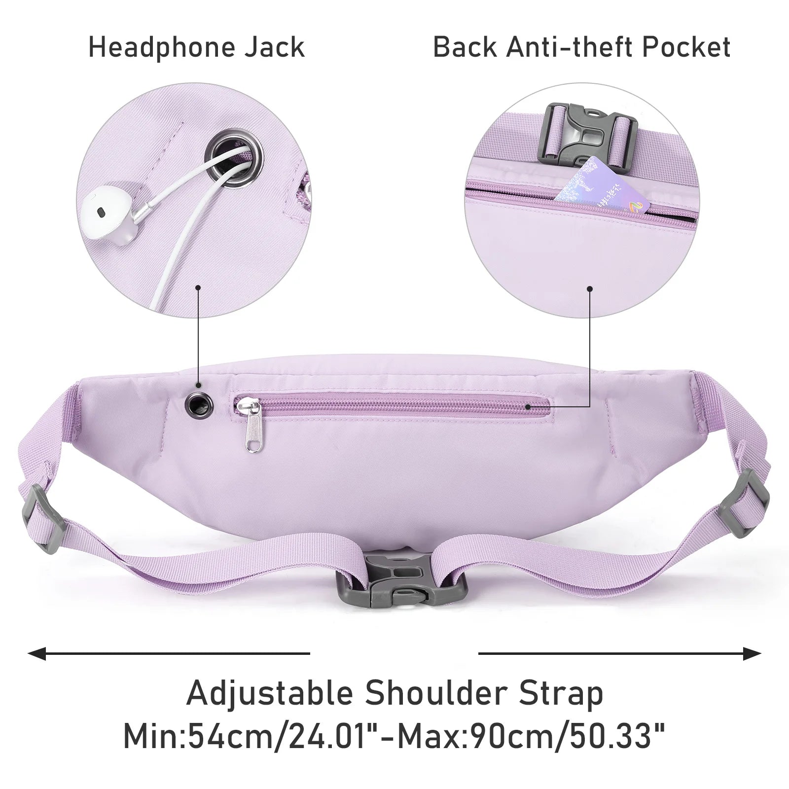 Fashion Running Waist Bag Waterproof Sports Belt Pouch Mobile Phone Case Cycling Bag Men Women Fanny Pack Gym Running Jogging Ba
