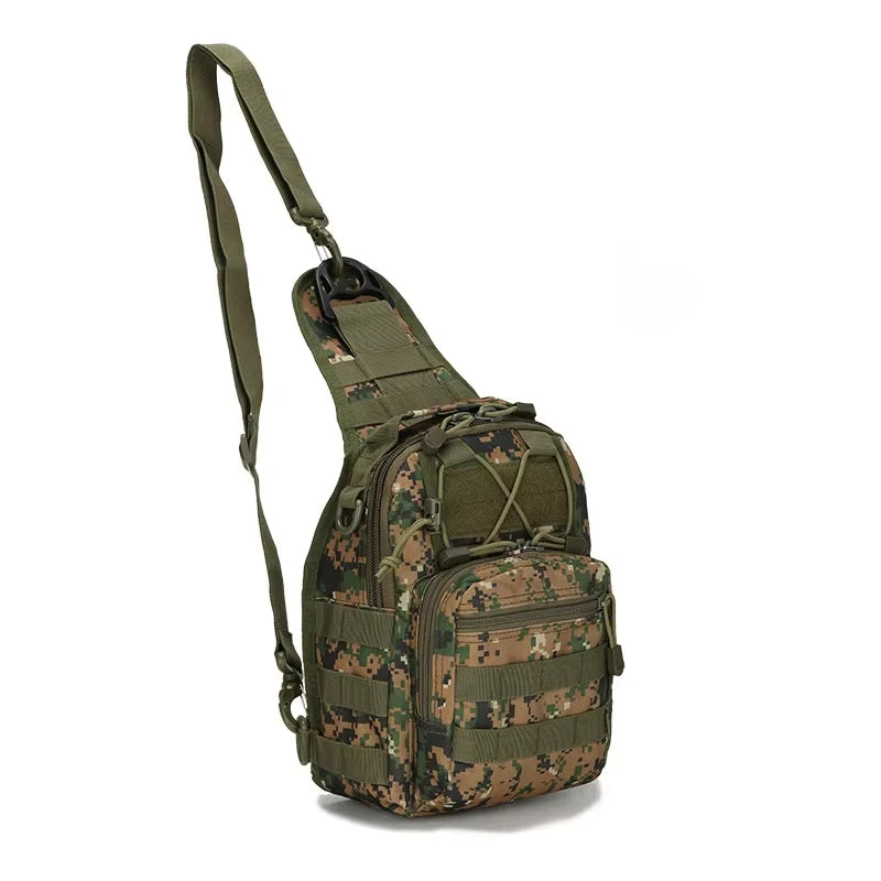 Tactical Sling Bag Outdoor Shoulder Bag with Molle Design and Waterproof Tactical Backpack for Men Caping Hiking Hunting Bags
