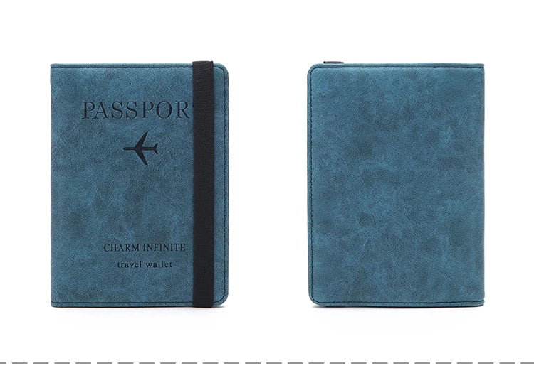 RFID anti-theft brush passport bag ticket document storage bag simple fashion card bag multi-functional travel passport holder