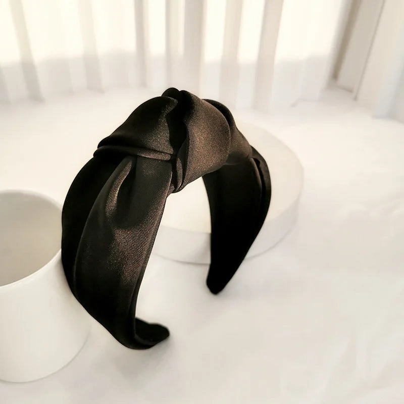 Knotted Velvet Bezel Women Headband Girls Fashion knit Hair Bands Soft Bath Hairband Headwear Hair Rubbers Elastic Hair Bands