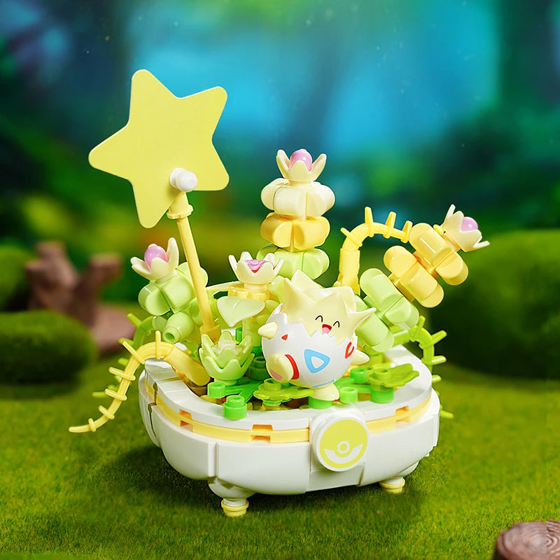 Keeppley Building Blocks Pokemon Toys Pikachu Sylveon Togepi Sprigatito Fuecoco Building Blocks  Children's Birthday Gift ﻿