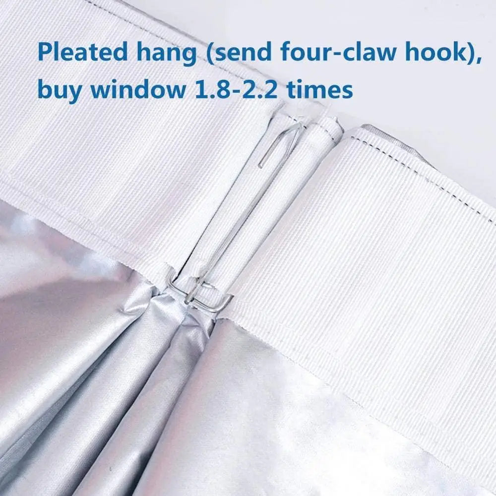 Blackout Curtains with Coated Lining Thickened Light Waterproof Blocking Thermal Insulated Window Curtain Panels for Bedroom