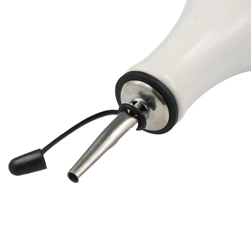 Reduce Oxidation Ceramic Olive Oil Dispenser Bottle Empty Modern Design Opaque Oil Cruet with Label Stickers Leak-proof